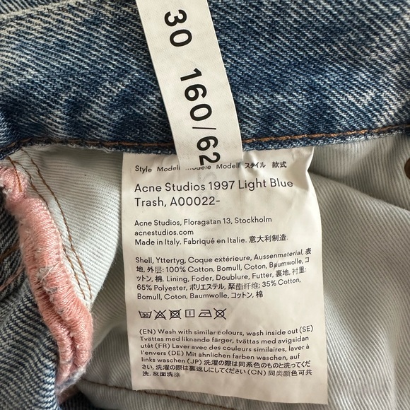 Acne Studios 1997 Mid Light Trash Jeans - Picture 7 of 10